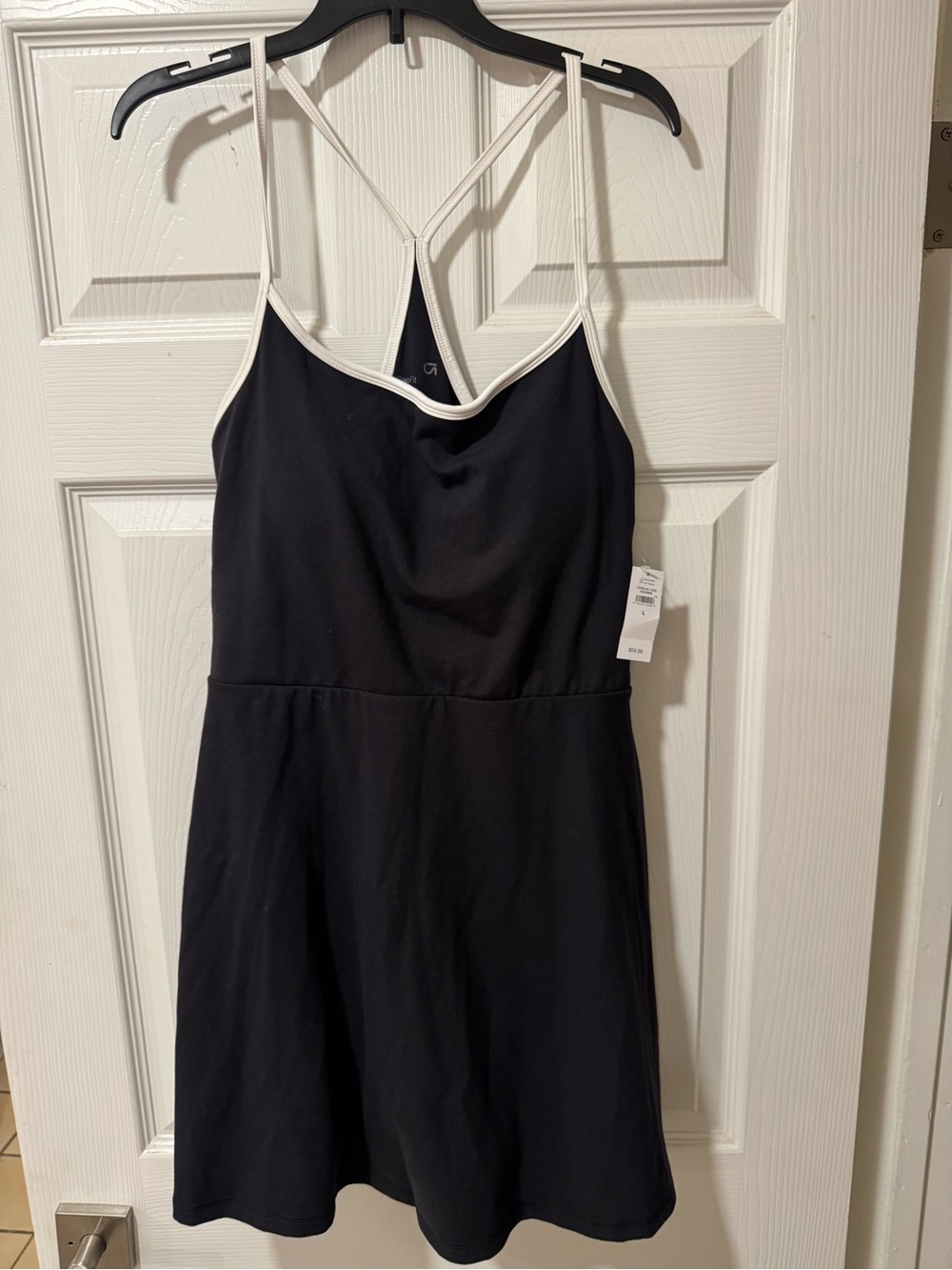 GAP fit Black Tank Dress with White Trim